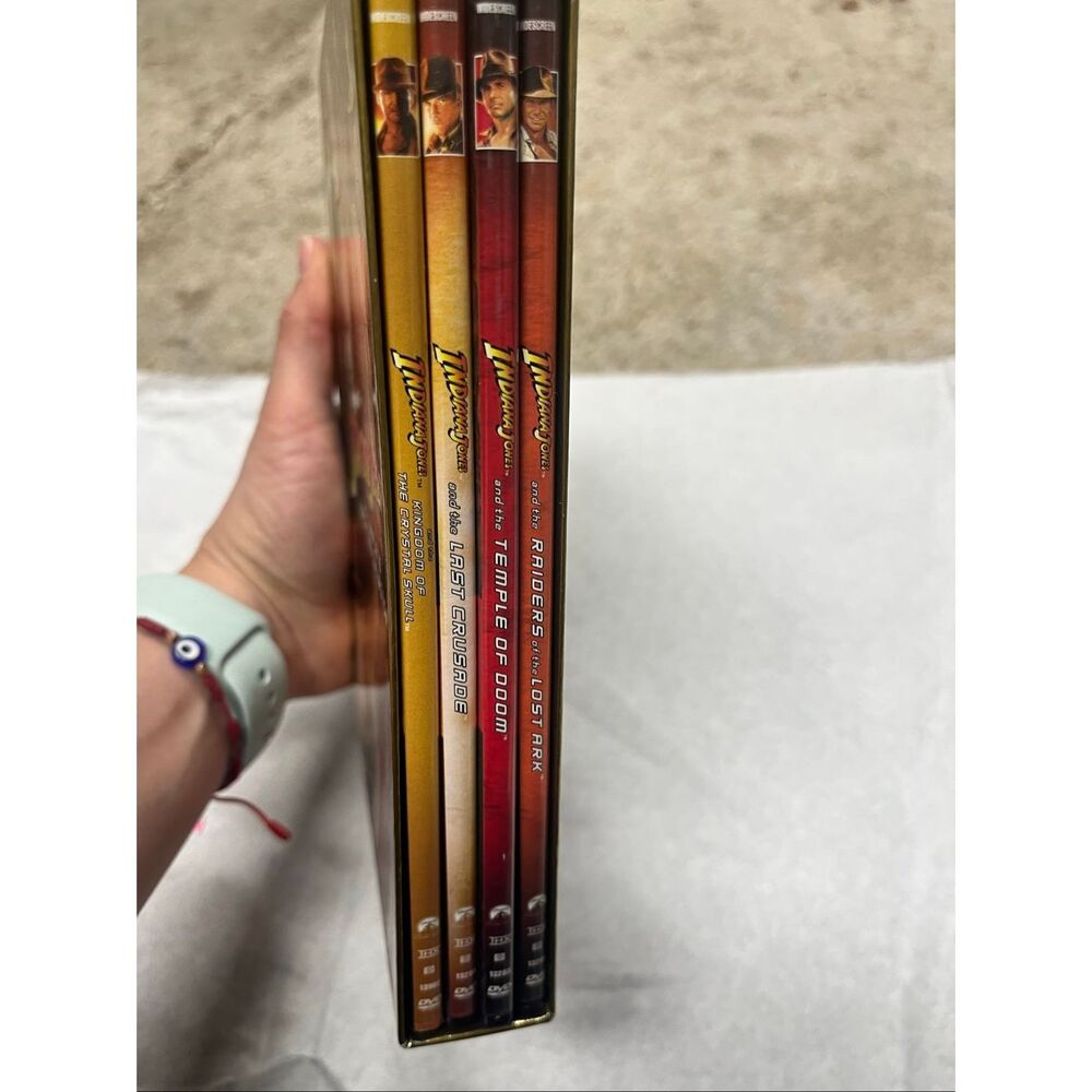 Indiana Jones Complete Adventure Collection DVD Set 4 Movies Raiders Temple Last - Picture 2 of 3
